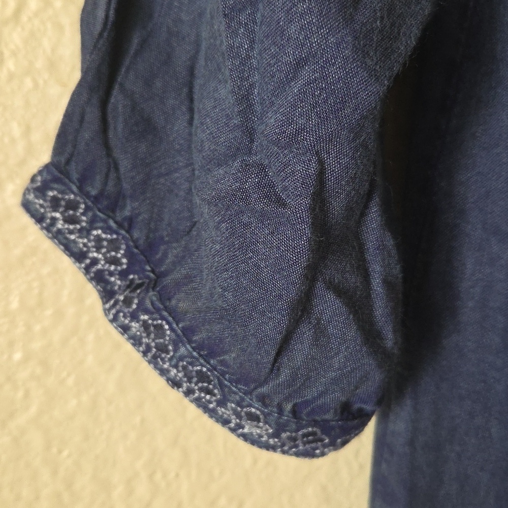 CIENNA Breese Blue Embroidered Dress,SZ S. - Picture 4 of 7